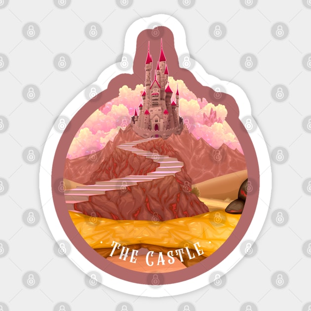 The Castle Sticker by Eva Wolf